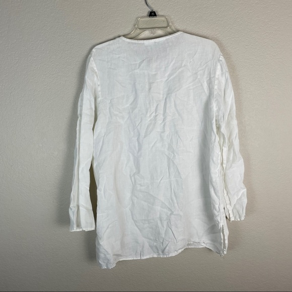 CP Shades Sausalito PURE IRISH LINEN White Shirt - Picture 5 of 9